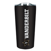 Vanderbilt Commodores - 18oz Stainless Soft Touch Tumbler - Black