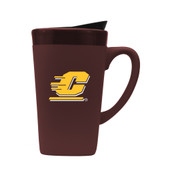 Central Michigan Chippewas 16oz Soft Touch Ceramic Mug w/Swivel Lid