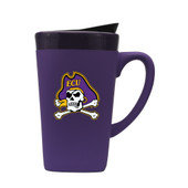 East Carolina Pirates 16oz Soft Touch Ceramic Mug w/Swivel Lid