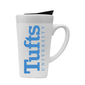 Tufts University Jumbos 16oz Soft Touch Ceramic Mug w/Swivel Lid