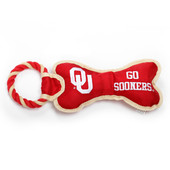 Oklahoma State Dog Bone Rope Toy