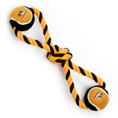 University of Missouri Dog Rope Tug Toy with 2 Balls