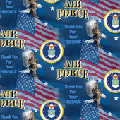 United States Air Force Cotton Fabric by Sykel-U.S. Air Force Flags