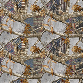 RealTree Cotton Fabric by Sykel-Realtree Edge Patriotic Arctic Deer and Flag