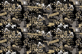 Purdue University Boilermakers Cotton Fabric with Splatter Print or Matching Solid Cotton Fabrics