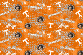 University of Tennessee Volunteers Cotton Fabric with Splatter Print or Matching Solid Cotton Fabrics