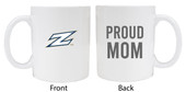 Akron Zips Proud Mom White Ceramic Coffee Mug 2-Pack (White).