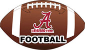 Alabama Crimson Tide 4-Inch Round Vinyl Decal Sticker