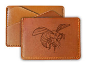 Alabama State University College Leather Card Holder Wallet