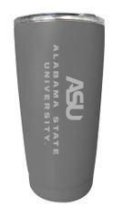 Alabama State University Etched 16 oz Stainless Steel Tumbler (Gray)