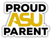 Alabama State University Proud Parent Decal 4 Pack