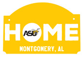 Alabama State University Wood Sign with String