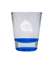 Albany State University Etched Round Shot Glass 2 oz Blue