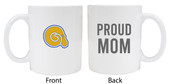 Albany State University Proud Mom White Ceramic Coffee Mug 2-Pack (White).