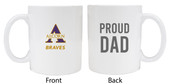 Alcorn State BravesProud Dad White Ceramic Coffee Mug (White).