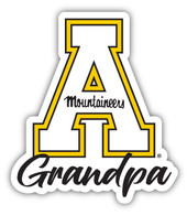 Appalachian State 4 Inch Proud Grandpa Die Cut Decal