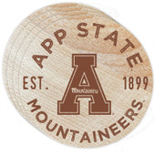 Appalachian State Wood Coaster Engraved 4 Pack