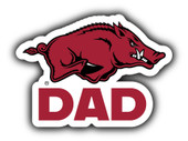 Arkansas Razorbacks 4-Inch Proud Dad Die Cut Decal