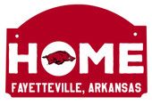 Arkansas Razorbacks Wood Sign with String