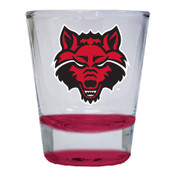 Arkansas State 2 ounce Color Etched Shot Glasses