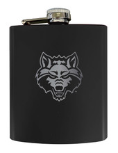 Arkansas State Matte Finish Stainless Steel 7 oz Flask