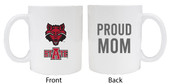 Arkansas State Proud Mom White Ceramic Coffee Mug 2-Pack (White).