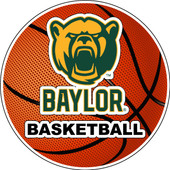 Baylor Bears 4-Inch Round Basketball Vinyl Decal Sticker