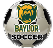 Baylor Bears 4-Inch Round Soccer Ball Vinyl Decal Sticker