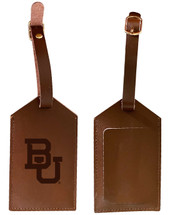 Baylor Bears Leather Luggage Tag Engraved