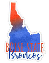 Boise State Broncos Watercolor State Die Cut Decal 2-Inch