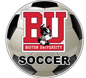 Boston Terriers 4-Inch Round Soccer Ball Vinyl Decal Sticker