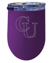 Campbell University Fighting Camels 12 oz Etched Insulated Wine Stainless Steel Tumbler Purple