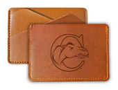 Campbell University Fighting Camels College Leather Card Holder Wallet