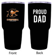 Campbell University Fighting Camels Proud Dad 24 oz Insulated Stainless Steel Tumblers Black.