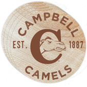 Campbell University Fighting Camels Wood Coaster Engraved 4 Pack