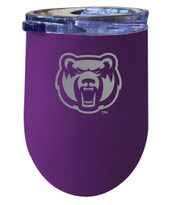 Central Arkansas Bears 12 oz Etched Insulated Wine Stainless Steel Tumbler Purple