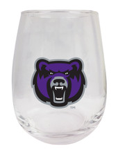 Central Arkansas Bears 9 oz Stemless Wine Glass