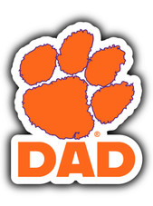 Clemson Tigers 4-Inch Proud Dad Die Cut Decal