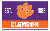 Clemson Tigers Wood Sign with Frame