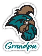 Coastal Carolina University 4 Inch Proud Grandpa Die Cut Decal