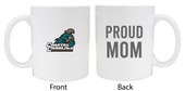 Coastal Carolina University Proud Mom White Ceramic Coffee Mug (White).