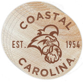Coastal Carolina University Wood Coaster Engraved 4 Pack