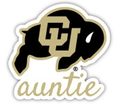 Colorado Buffaloes 4-Inch Proud Auntie Die Cut Decal