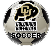 Colorado Buffaloes 4-Inch Round Soccer Ball Vinyl Decal Sticker