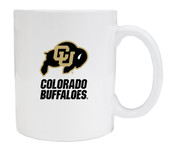 Colorado Buffaloes White Ceramic Mug (White).