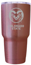 Colorado State Rams 24 oz Insulated Tumbler Etched - Rose Gold
