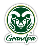 Colorado State Rams 4 Inch Proud Grandpa Die Cut Decal