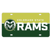 Colorado State Rams Metal License Plate Car Tag