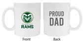 Colorado State RamsProud Dad White Ceramic Coffee Mug (White).