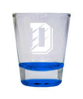 Davidson College Etched Round Shot Glass 2 oz Blue